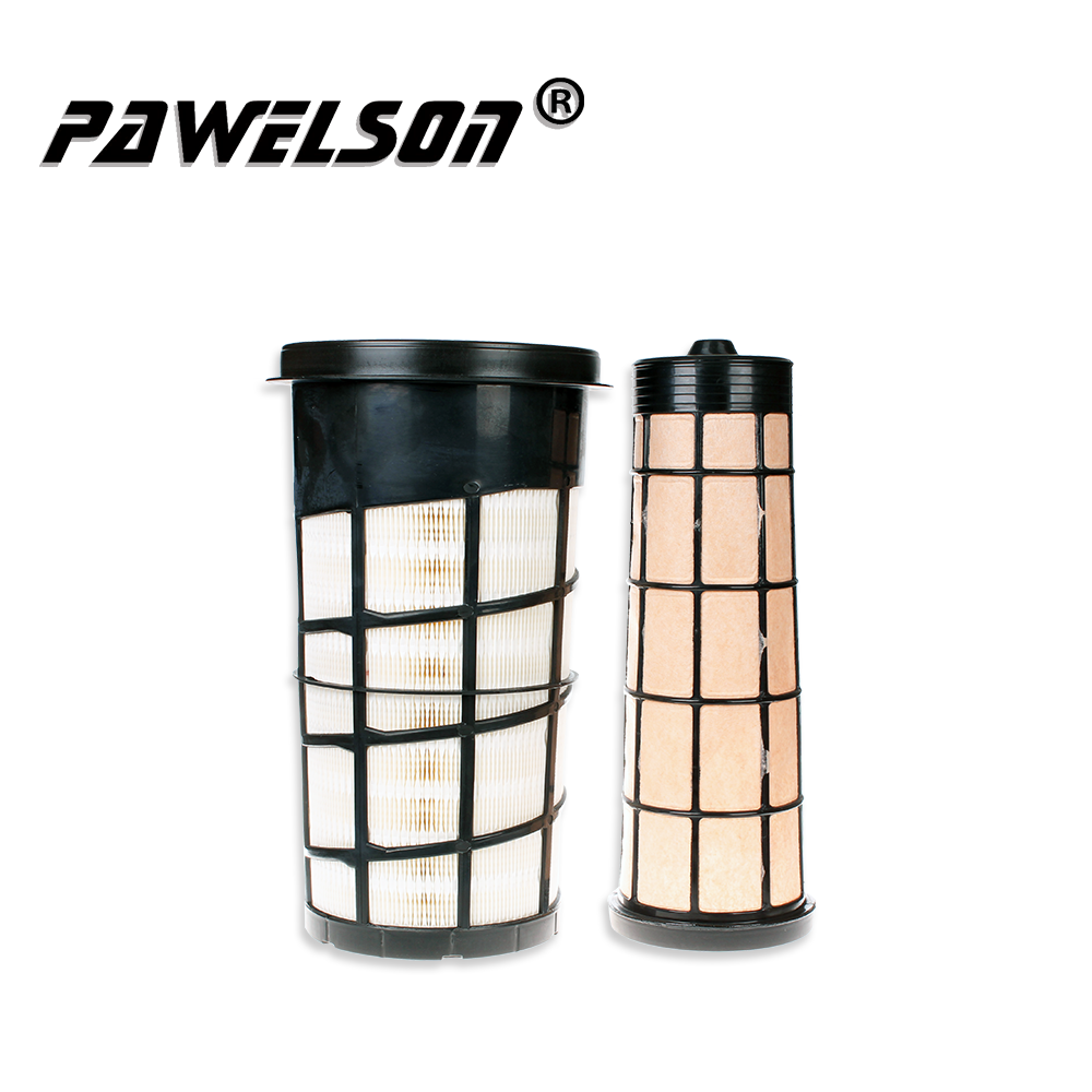 Sany Air Filter Companies –  SK-1161AB Excavator air filter element YY11P00008S003 YY11P00008S002 apply for KOBELCO excavator SK130-8、SK140-8、SK135-8 – Qiangsheng