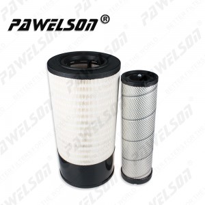SK-1209-1AB China XCMG excavator air filter element 800155718 240100179817 11K921310 11822829 60C1561 P627763 P628203