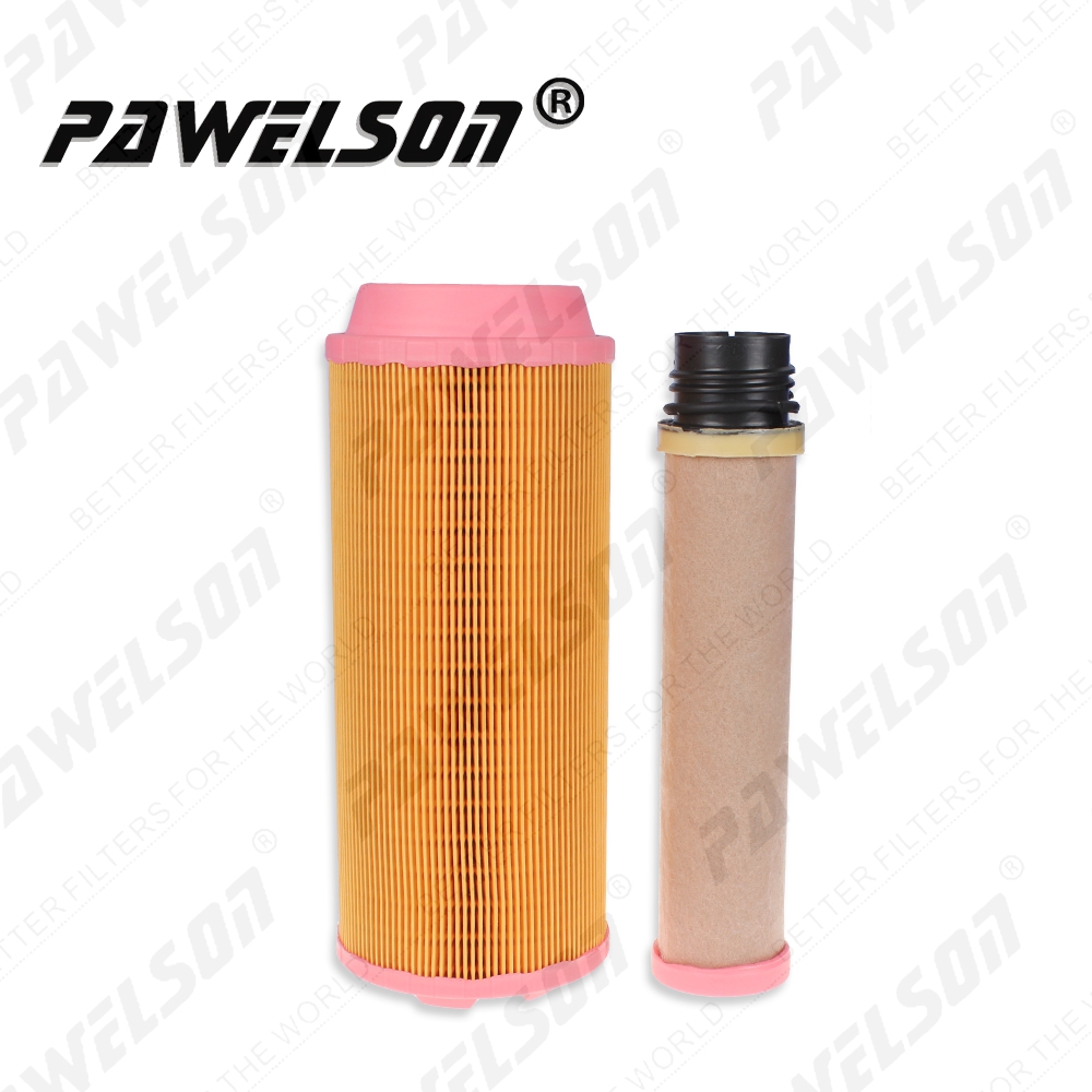 SK-1233AB High quality China XGMA excavator air filter elements C13010 CF07001 with Ahlstrom filter paper