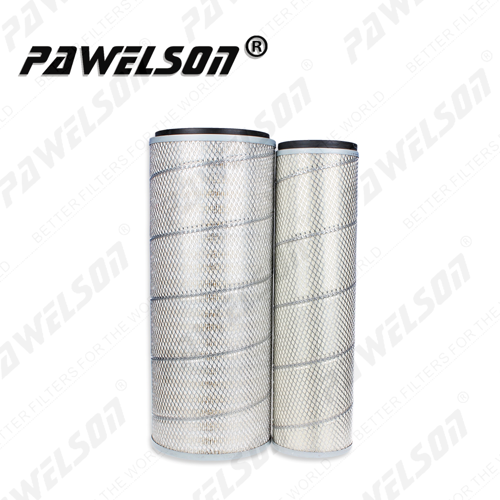 SK-1020AB Excavator air filter element for HYUNDAI AF26286 AF26285K P902309 P902310 11EM21041 11EM21051