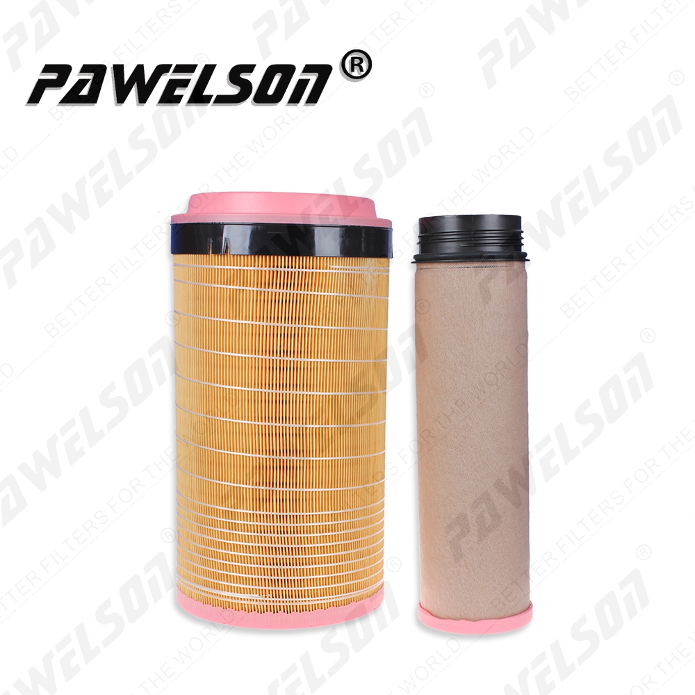 SK-1207AB CAT 320D2 excavator air filter replace for C21600 CF1280 LIEBHERR 11067562 11067563 CATERPILLAR 4578206 4470761