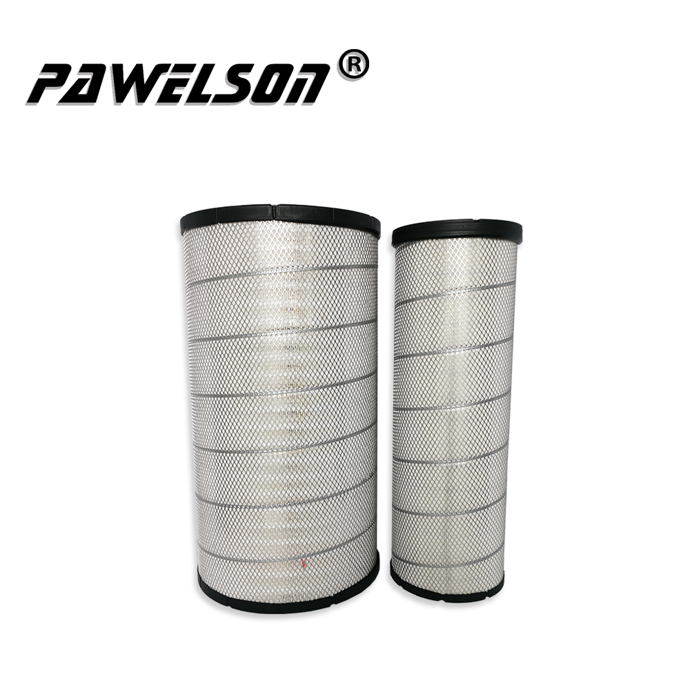 OEM High Quality Air Filters Delivered Factory –  SK-1329AB CATERPILLAR excavator air filter cartridge 3754301 3754302 P958208 P958209 for CAT 390F 374F excavator  – Qiangsheng
