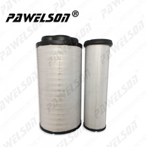 SK-1330AB VOLVO 250D 300D new model excavator air filter elements for VOLVO 17500256 17500258