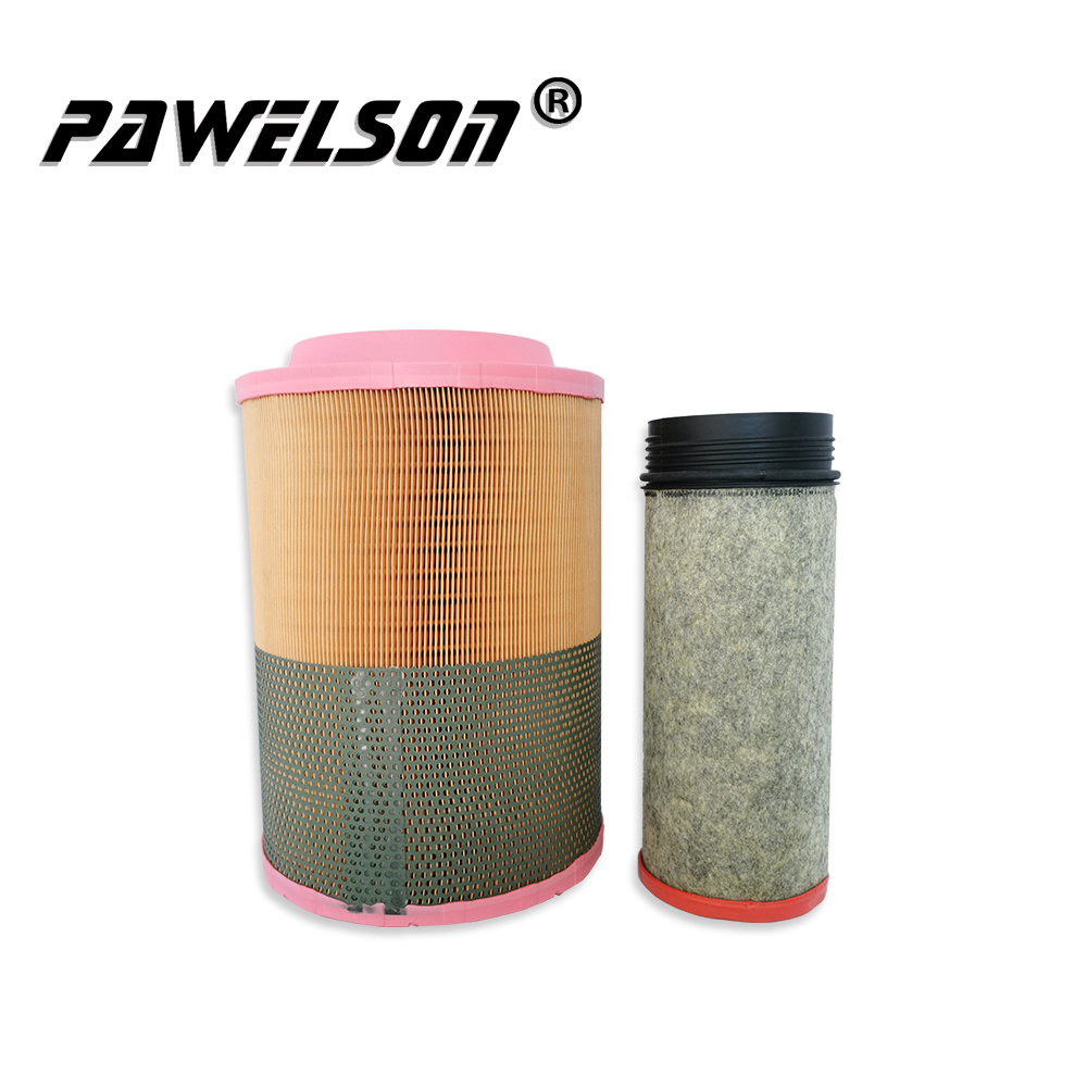 OEM High Quality Aftermarket Air Filter Supplier –  C25740 CF1420 VOLVO truck air filter element replace 21377917 21010247 FAW truck 1109060392 1109010392 1109070392 – Qiangsheng