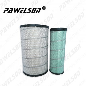 SK-1006AB Pawelson excavator air filter replace for 600-185-6110 600-185-6120 P777868 P777869 AF25454 AF25468 C321700/3 CF18190