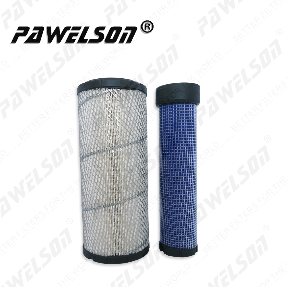 SK-1009AB Excavator air filter for KOMATSU air filter 600-185-2200 600-185-2210 666375 222425A1 1930587 RE508449 11711497 1930587 2310167