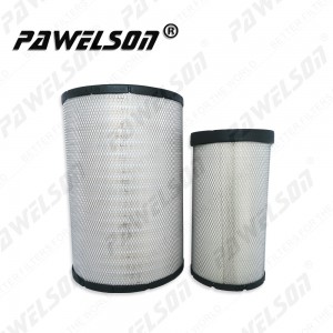 SK-1088AB Construction machines air filter for CATERPILLAR excavator 6I2509 6I2510 1327167 SANDVIC 15300196 AGCO 504421D1