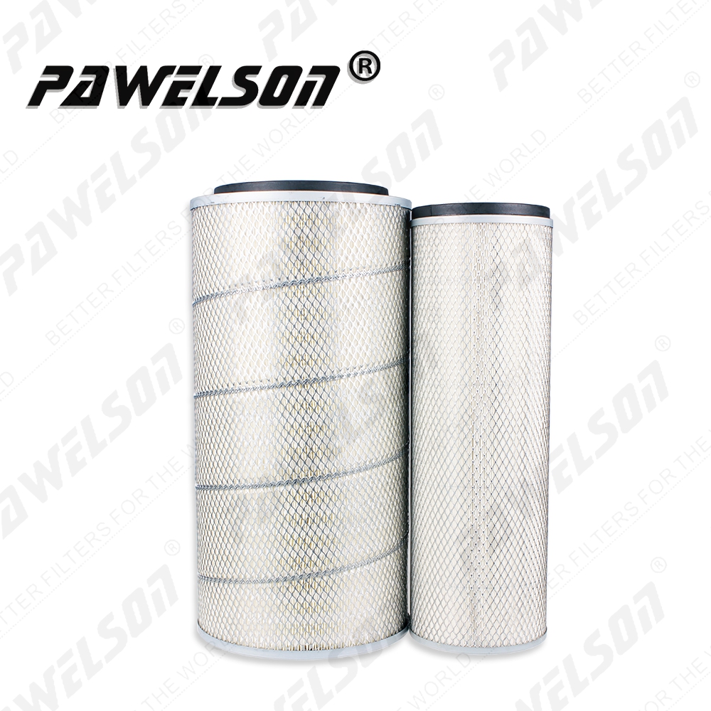 SK-1016AB KOMATSU KOBELCO excavator air filter cartridge AF1934M P124044 P181070 P124046 AF1935M P137755 P151967