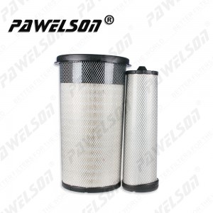 SK-1310AB HITACHI excavator air filter kits P608116 P608391 P608114 for 88290015049 HITACHI 4700940 4700939 JOHN DEERE AXE42065 AXE42066