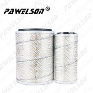 SK-1180AB-1 China LOVOL excavator engine air filters 13245910316 13245910310 1109QF16030 1109QF16020 AF26505 AF26506