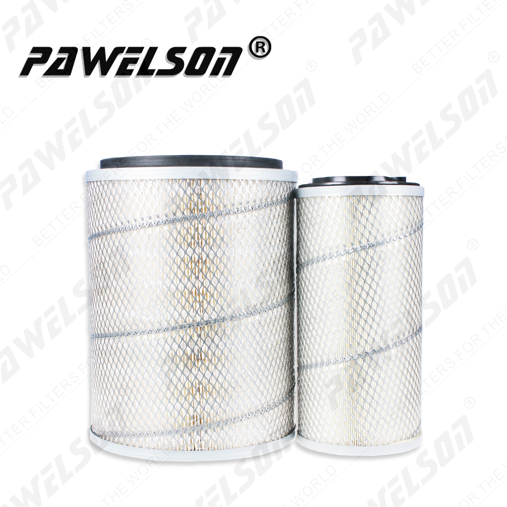 SK-1180AB-1 China LOVOL excavator engine air filters 13245910316 13245910310 1109QF16030 1109QF16020 AF26505 AF26506